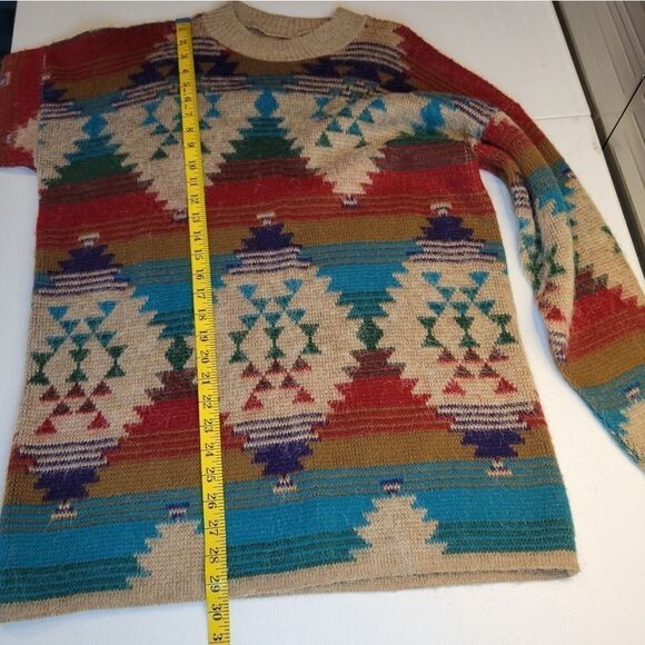 Vintage Angora Blend Southwestern Aztec Sweater - Picture 7 of 9